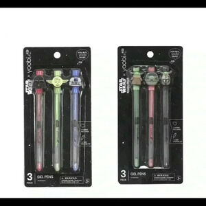 Star Wars 6Pack Gel Pen Set Yoda Chewbacca Darth Vader Disney Yoobi